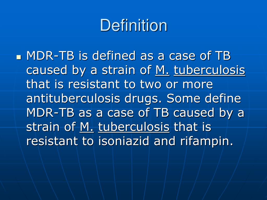 PPT MULTIDRUGRESISTANT TUBERCULOSIS What Nurses Should Know