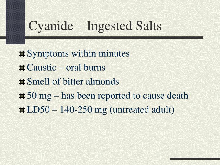 PPT Cyanide and Methemoglobinemia PowerPoint Presentation ID1195501