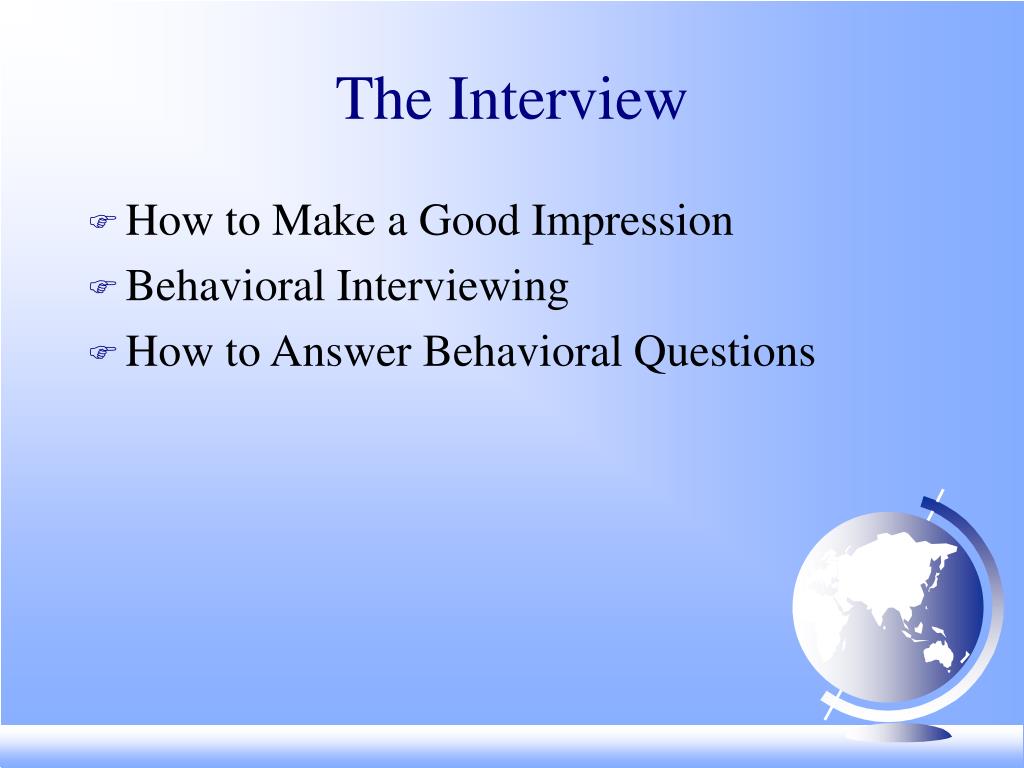 PPT Successful Interviewing Tips on Landing the perfect career