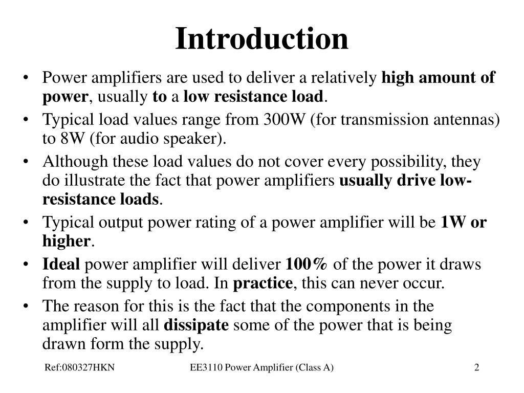 PPT Lecture 8 Power Amplifier (Class A) PowerPoint Presentation, free
