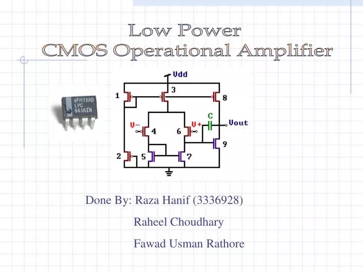 PPT Low Power CMOS Operational Amplifier PowerPoint Presentation