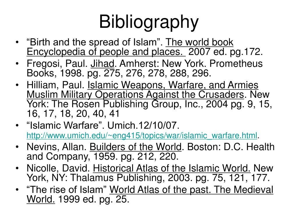 PPT Tactics and Weapons of Islamic Warfare during the Middle Ages (AD