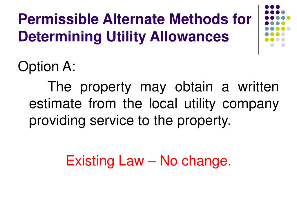 PPT Calculating Utility Allowances PowerPoint Presentation, free