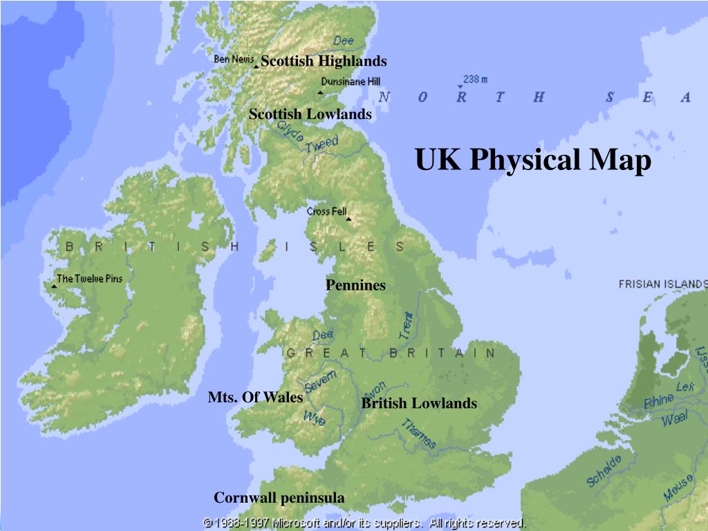 Atlantic Highlands Europe Map PPT Western Europe PowerPoint Presentation, free download ID1208890
