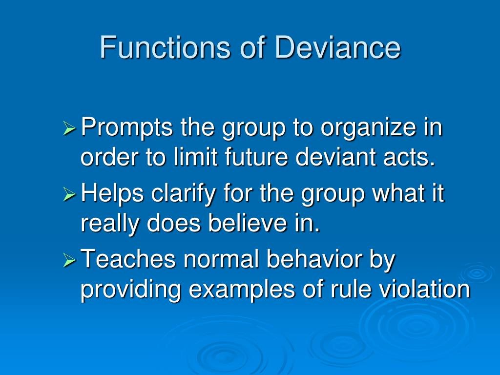 PPT Deviant Behavior and Social Control Chapter 7 PowerPoint