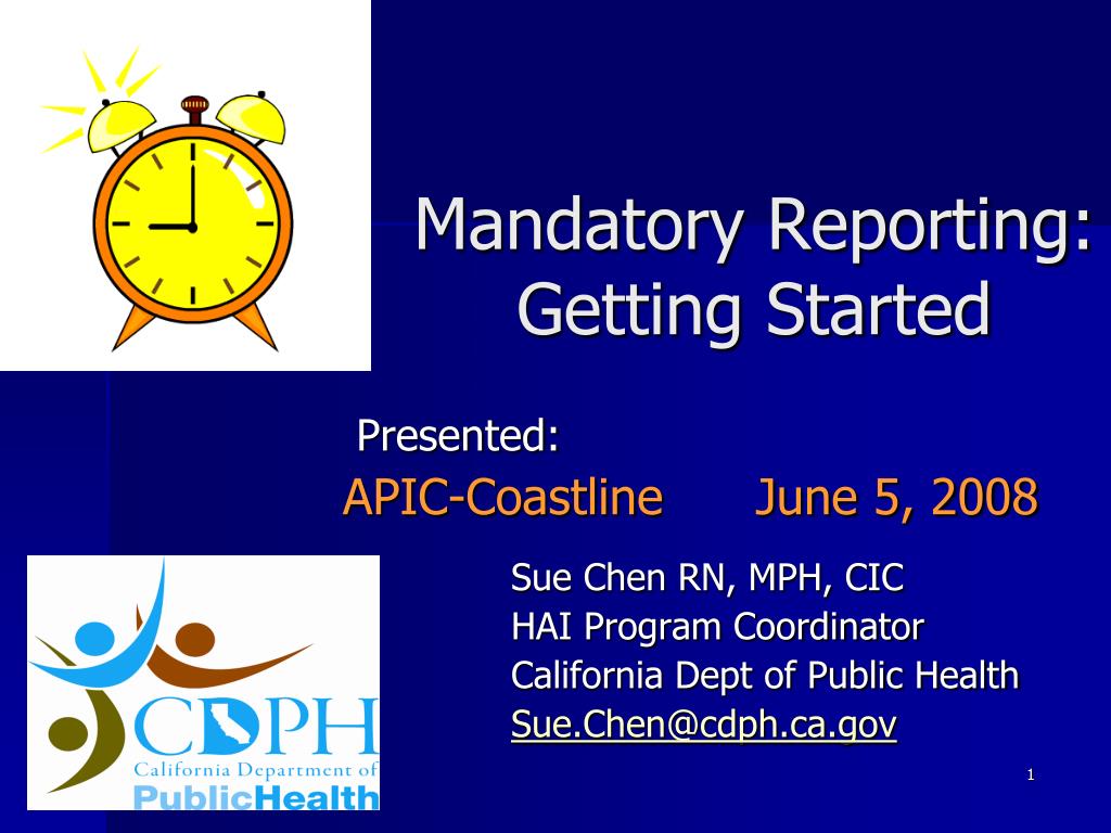 PPT Mandatory Reporting Getting Started PowerPoint Presentation
