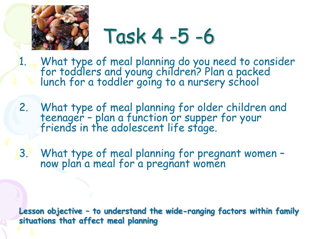 PPT Factors affecting meal planning PowerPoint Presentation, free