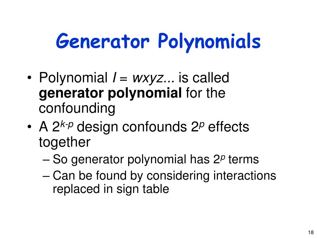 PPT Fractional Factorial Designs PowerPoint Presentation, free