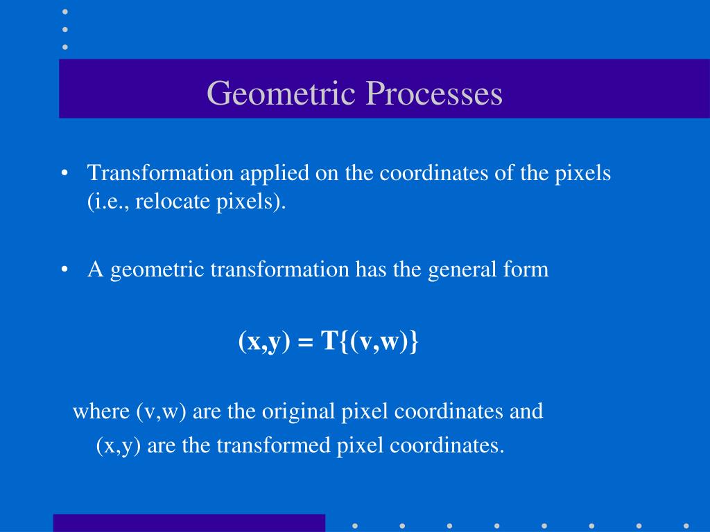 PPT Geometric Transformations (Chapter 2) PowerPoint Presentation