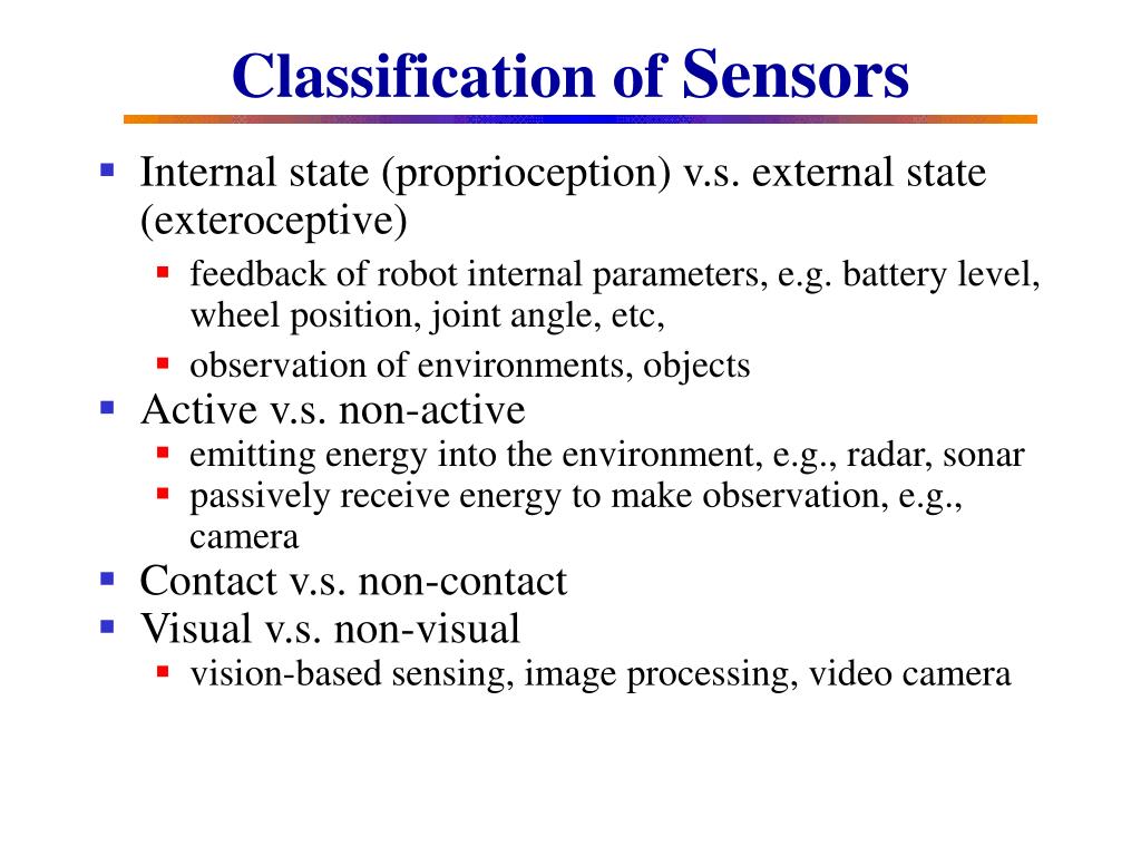 PPT Robot Sensing and Sensors PowerPoint Presentation, free download