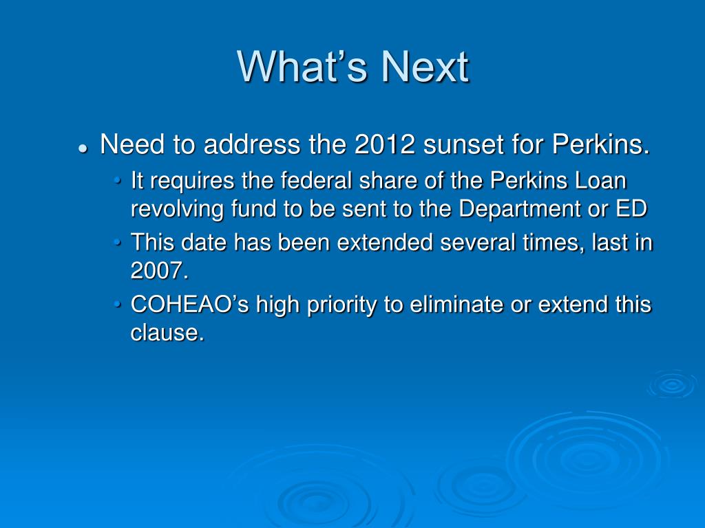 PPT Spring 2010 Federal Perkins Loan Update PowerPoint Presentation