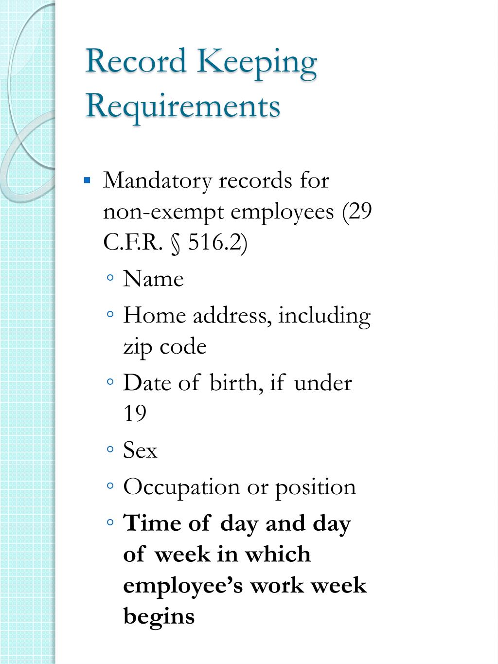 PPT Overview of the Fair Labor Standards Act (FLSA) PowerPoint