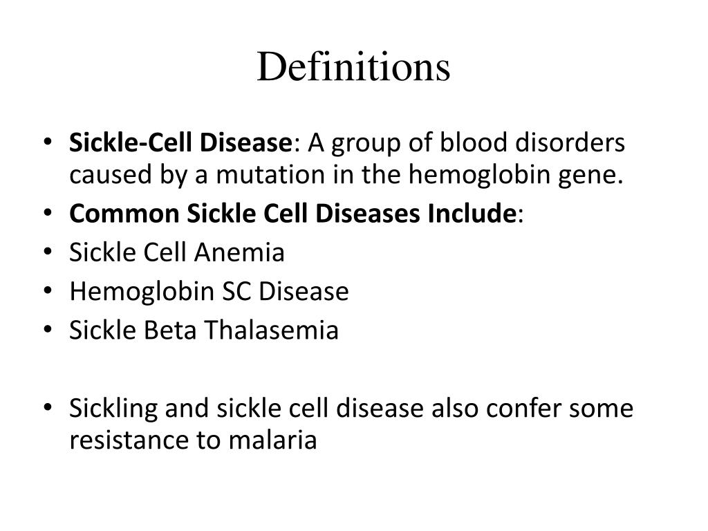 PPT SICKLE CELL DISEASE PowerPoint Presentation, free download ID