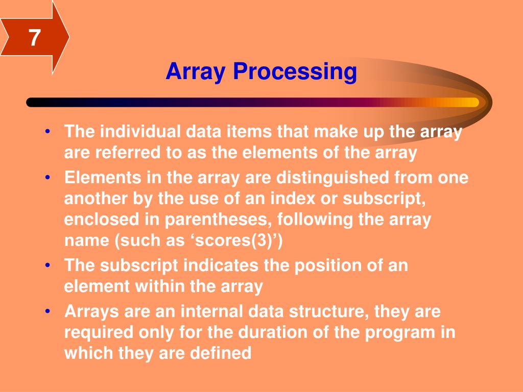 PPT Array Processing PowerPoint Presentation, free download ID1218657