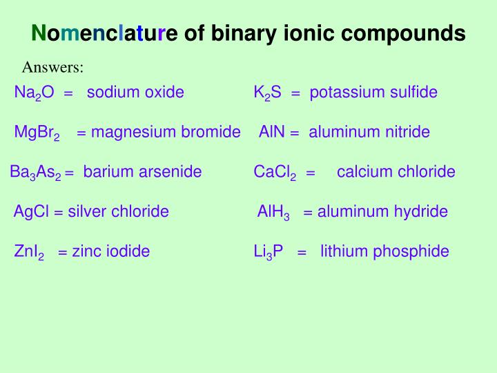 PPT NAMING IONIC COMPOUNDS PowerPoint Presentation ID1219296