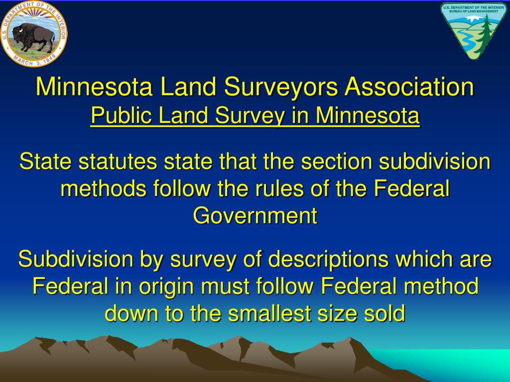 PPT The Manual of Surveying Instructions and the Modern Cadastre