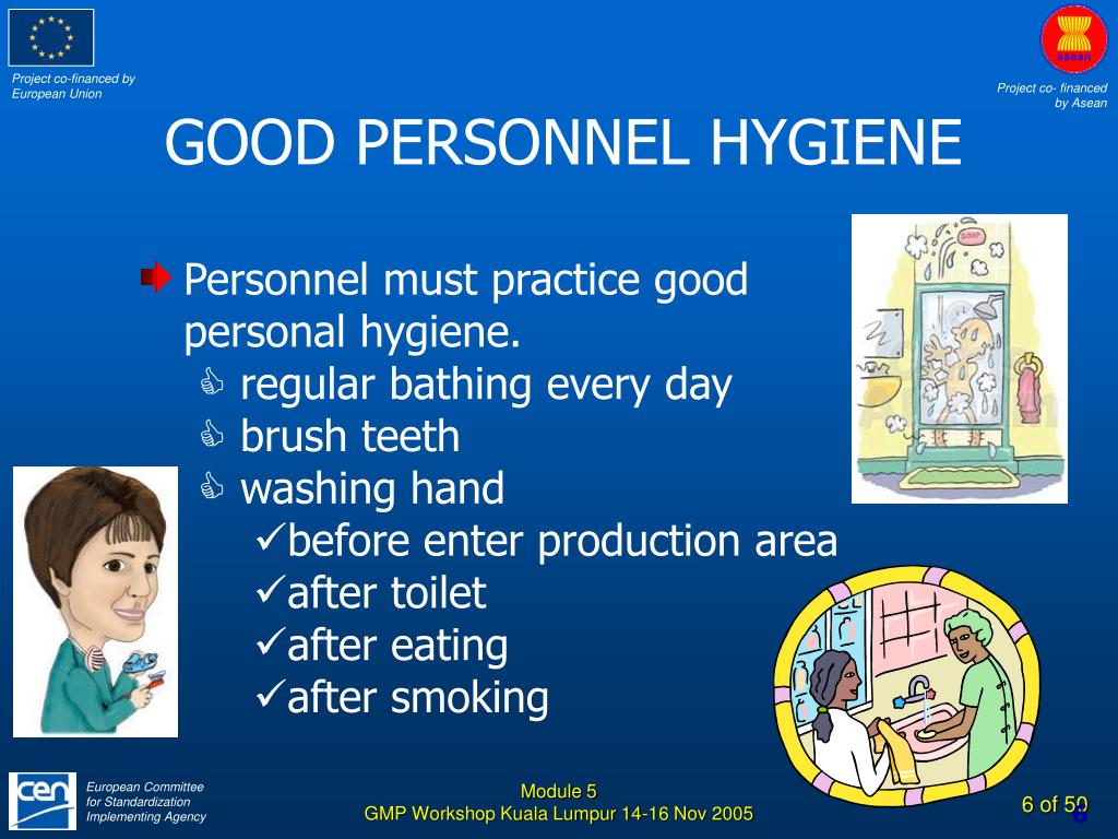 PPT SUPPLEMENTARY ASEAN GMP TRAINING MODULE PERSONNEL HYGIENE