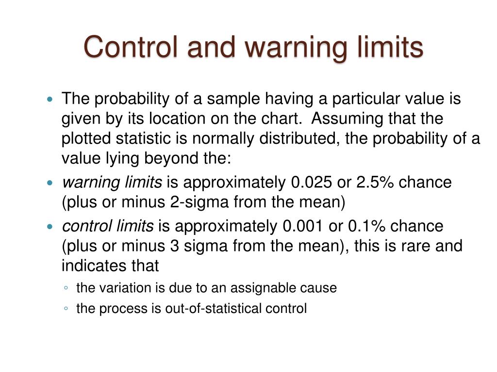 PPT Statistical Process Control PowerPoint Presentation, free