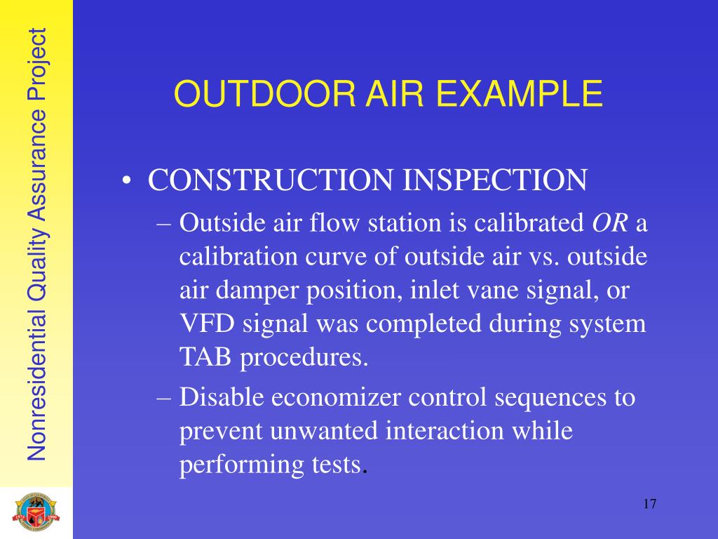 PPT Nonresidential Quality Assurance Project PowerPoint