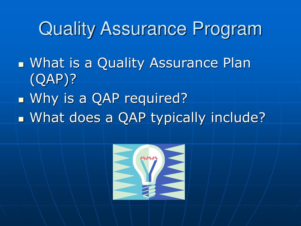 PPT Quality Assurance Program PowerPoint Presentation, free download