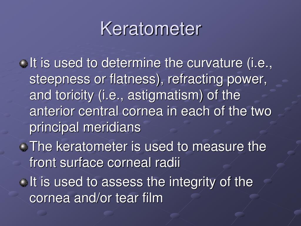 PPT Keratometry PowerPoint Presentation, free download ID1223136