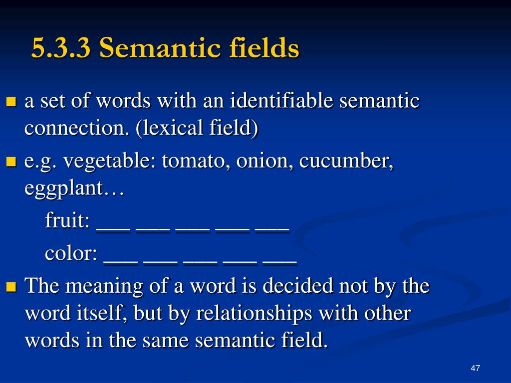 PPT Chapter 5 Semantics PowerPoint Presentation, free download ID