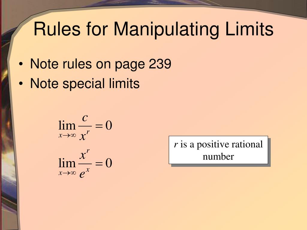 PPT Limits at Infinity PowerPoint Presentation, free download ID