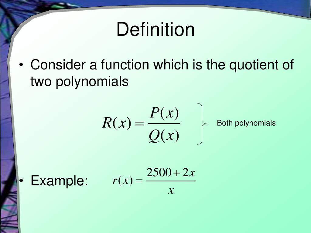 PPT Rational Functions PowerPoint Presentation, free download ID