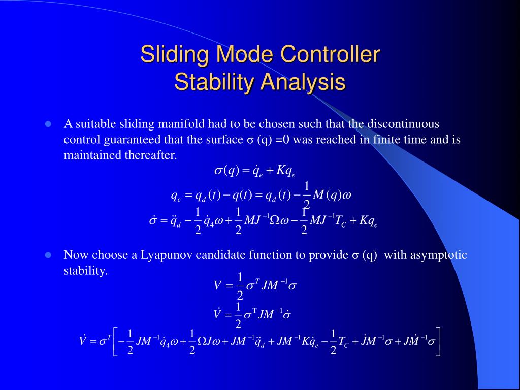 PPT A Decoupled Sliding Mode Controller and Observer for Satellite