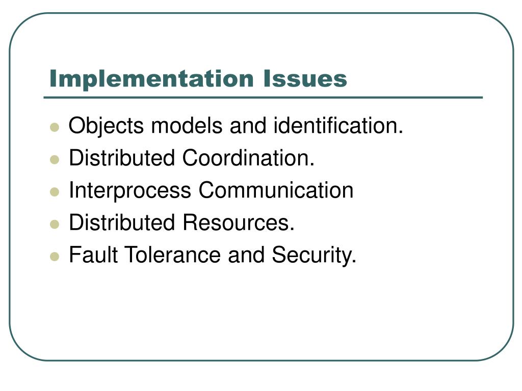 PPT Distributed Systems Major Design Issues PowerPoint