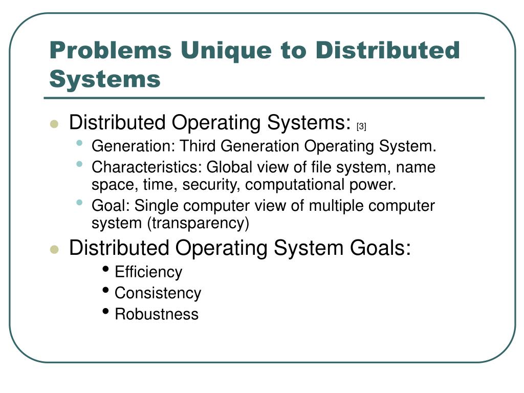 PPT Distributed Systems Major Design Issues PowerPoint Presentation