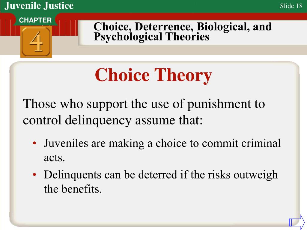 PPT Choice, Deterrence, Biological, and Psychological Theories