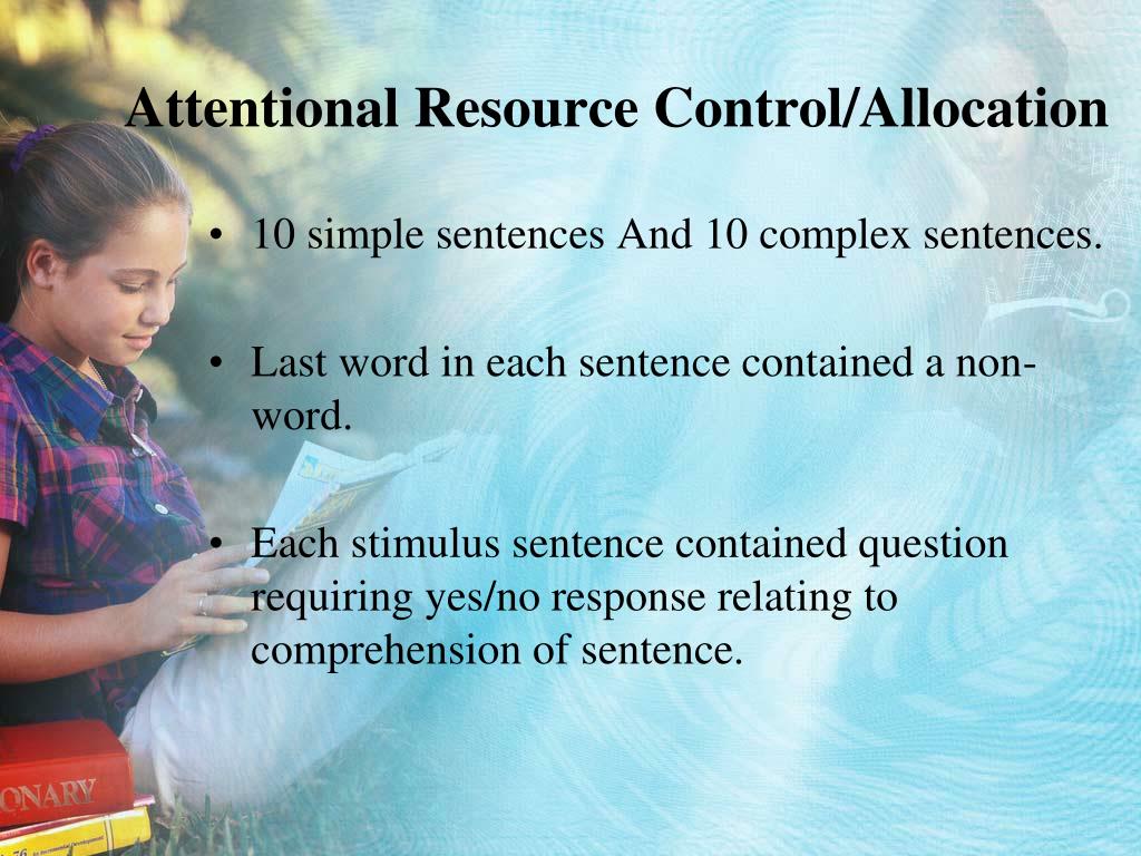 PPT ROLE OF WORKING MEMORY IN TYPICALLY DEVELOPING CHILDREN’S COMPLEX
