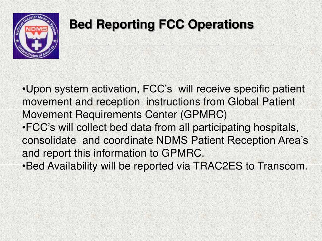 PPT National Disaster Medical System (NDMS ) Hospital Bed