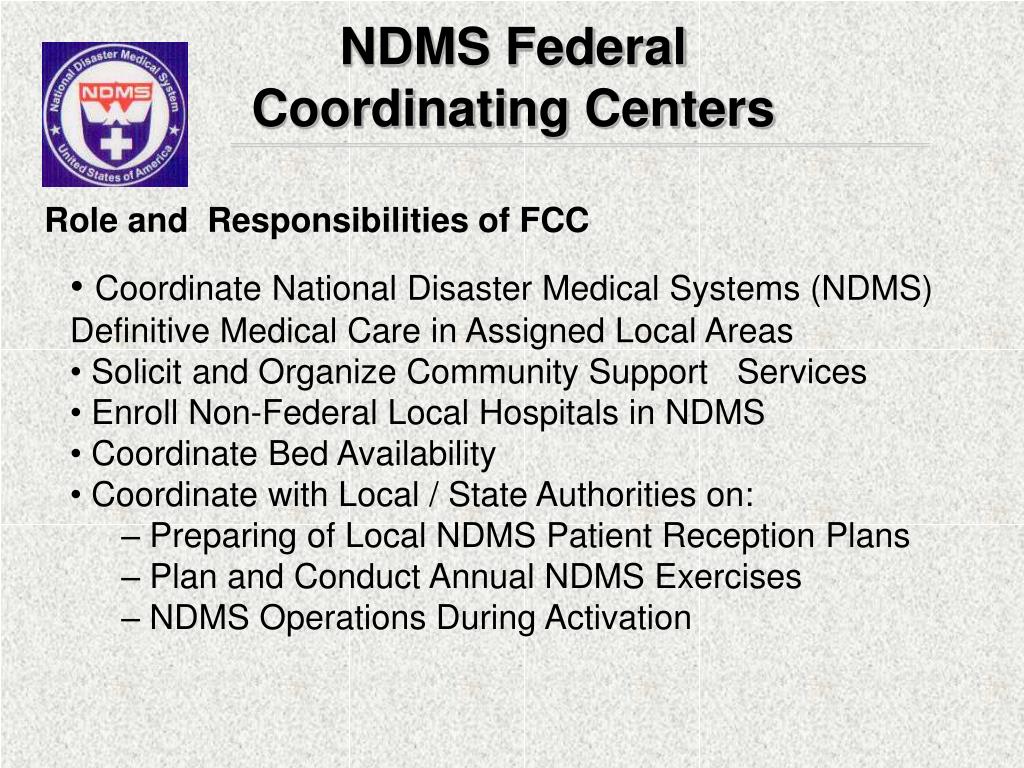 PPT National Disaster Medical System (NDMS ) Hospital Bed