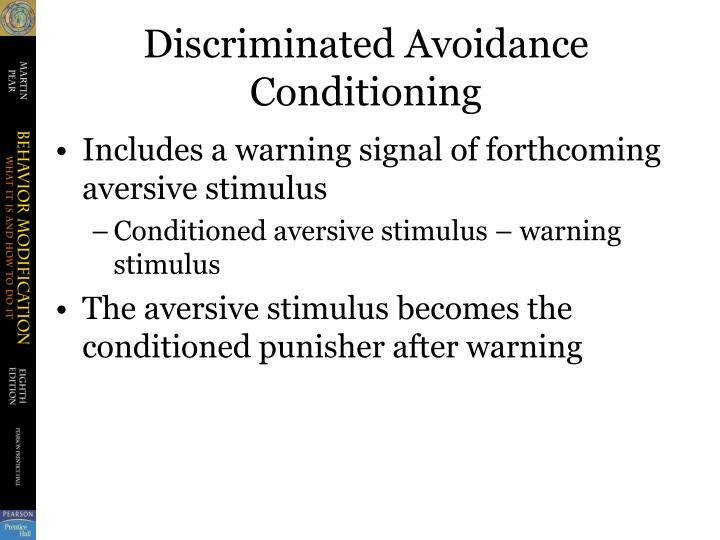 PPT Establishing a Desirable Behavior by Using Escape and Avoidance
