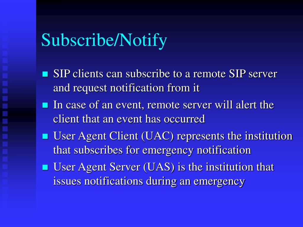 PPT SIPBased Emergency Notification System PowerPoint Presentation
