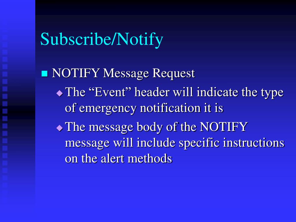 PPT SIPBased Emergency Notification System PowerPoint Presentation