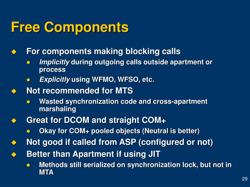 PPT COM Threading and Application Architecture in COM+ Applications