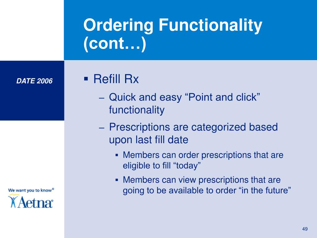 PPT Aetna Rx Home Delivery ® An enhanced website for Aetna members