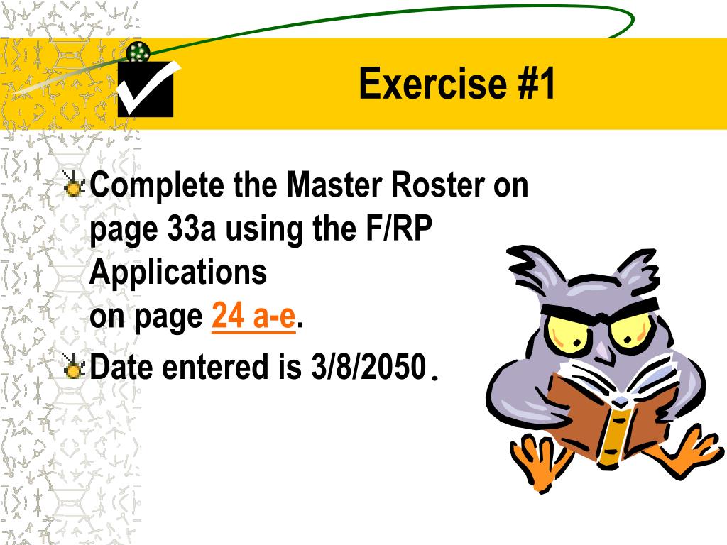 PPT Master Roster PowerPoint Presentation, free download ID1236021