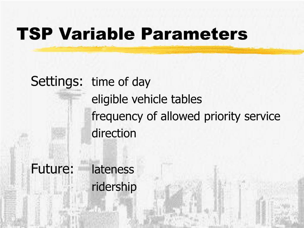 PPT Transit Signal Priority (TSP) PowerPoint Presentation, free