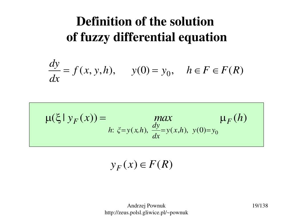 PPT Numerical solutions of fuzzy partial differential equation and