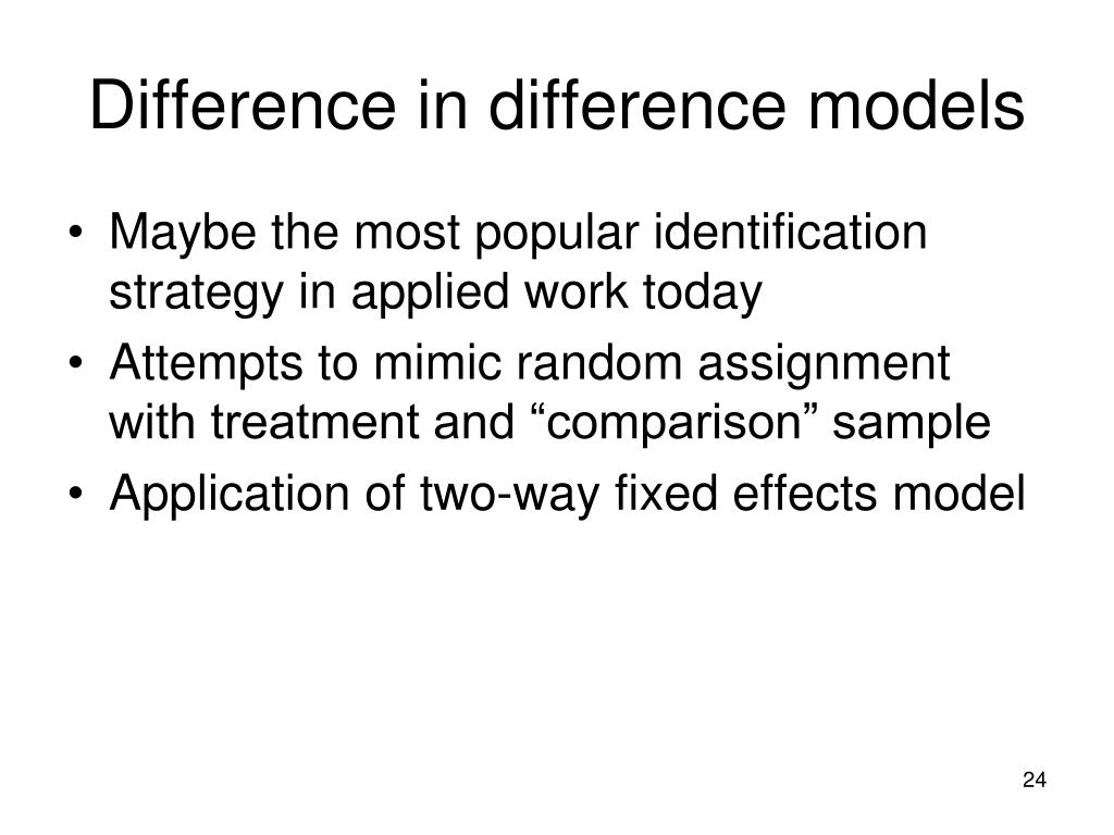 PPT Twoway fixedeffect models Difference in difference PowerPoint Presentation ID1243054