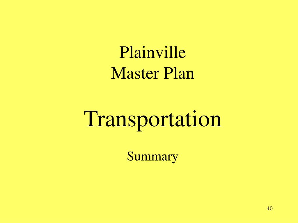 PPT THE PLAINVILLE MASTER PLAN COMMITEE PowerPoint Presentation, free