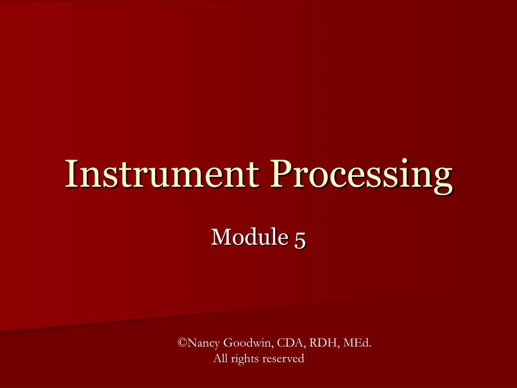 PPT Instrument Processing PowerPoint Presentation, free download ID