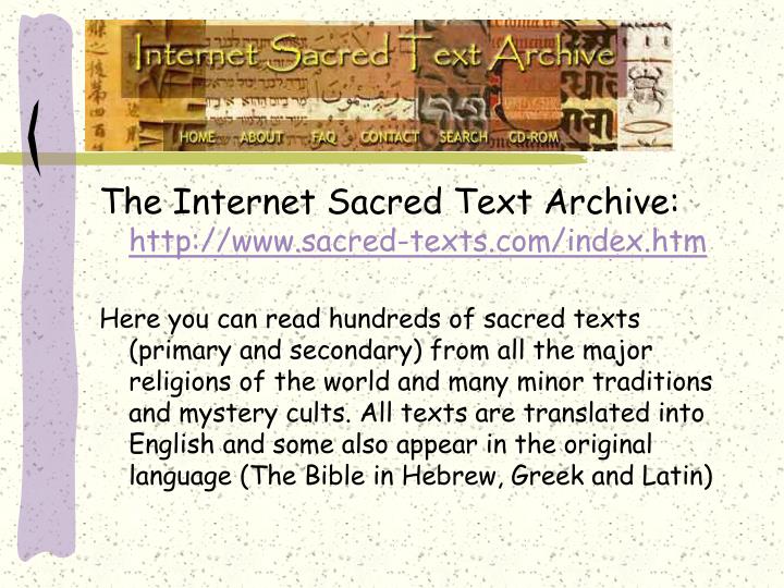 PPT Sacred Texts PowerPoint Presentation ID1248089