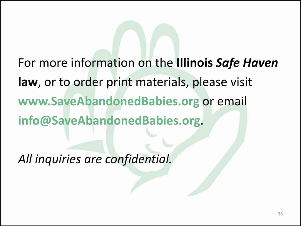 PPT The Safe Haven Law PowerPoint Presentation, free download ID1249434