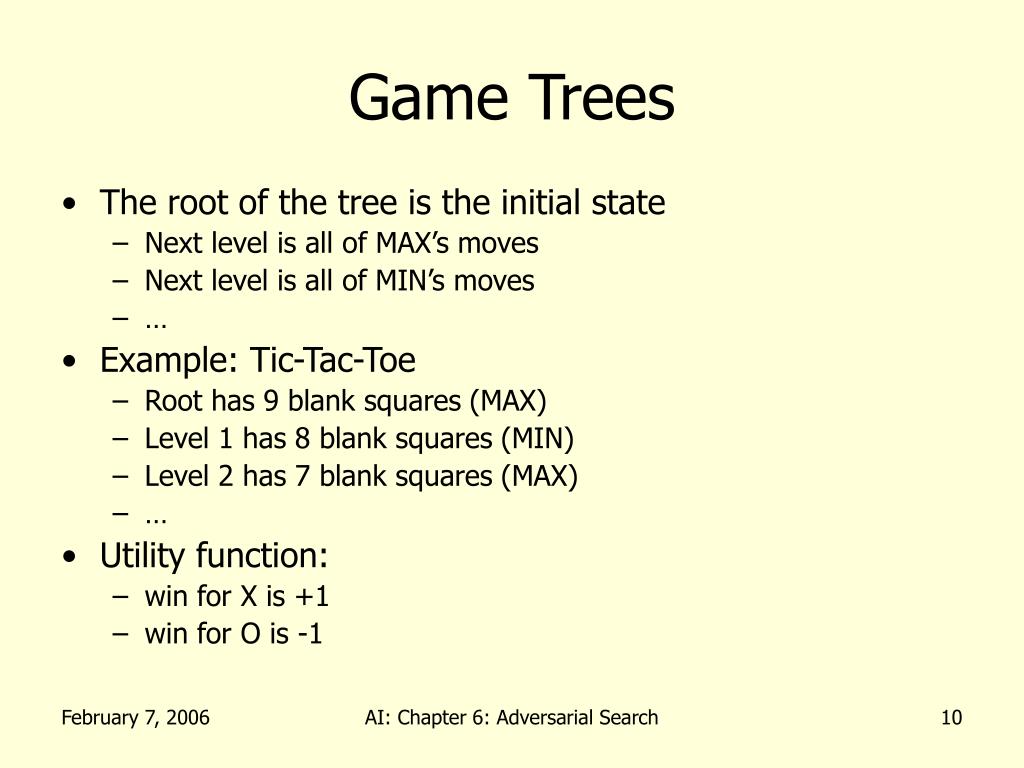 PPT Artificial Intelligence Chapter 6 Adversarial Search PowerPoint