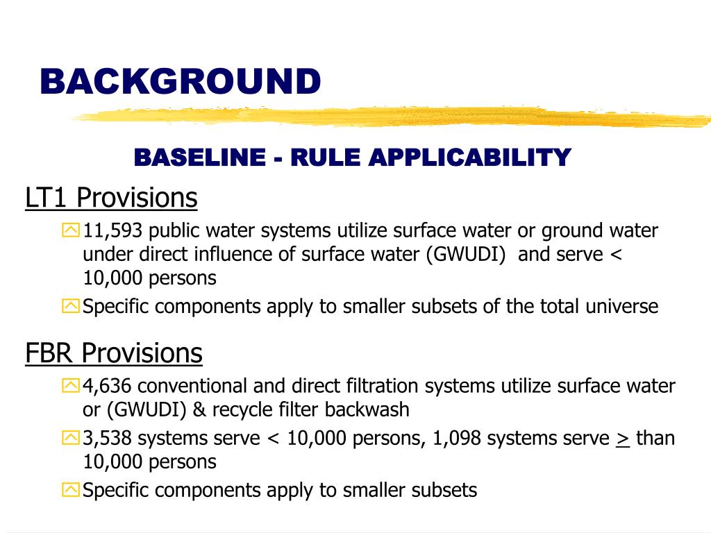 PPT LONG TERM 1 ENHANCED SURFACE WATER TREATMENT AND FILTER BACKWASH